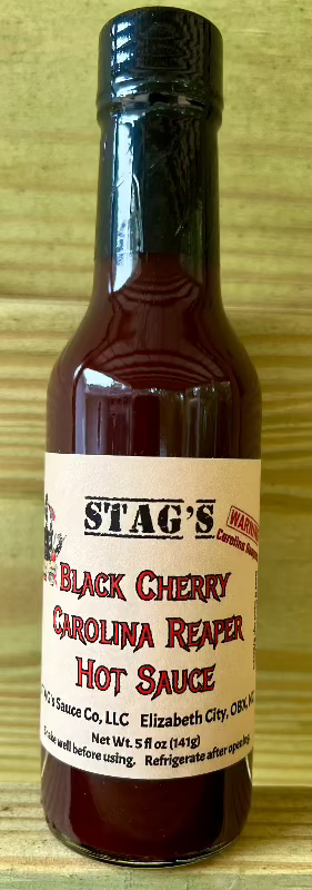 STAG's Black Cherry Carolina Reaper Hot Sauce 5oz