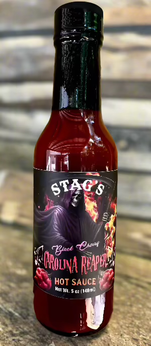 STAG's Black Cherry Carolina Reaper Hot Sauce 5oz