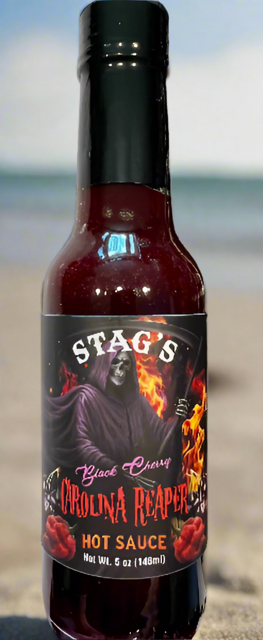 STAG's Black Cherry Carolina Reaper Hot Sauce 5oz