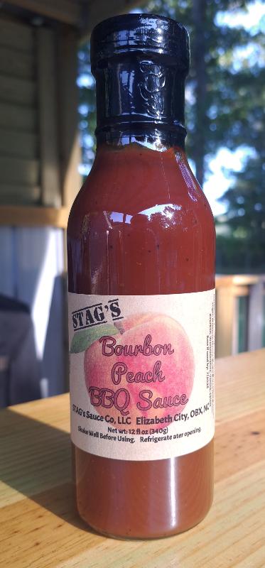 STAG's Bourbon Peach BBQ Sauce 12oz