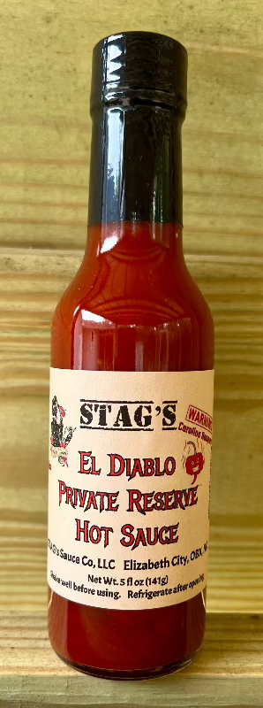 STAG's El Diablo Private Reserve Hot Sauce 5oz